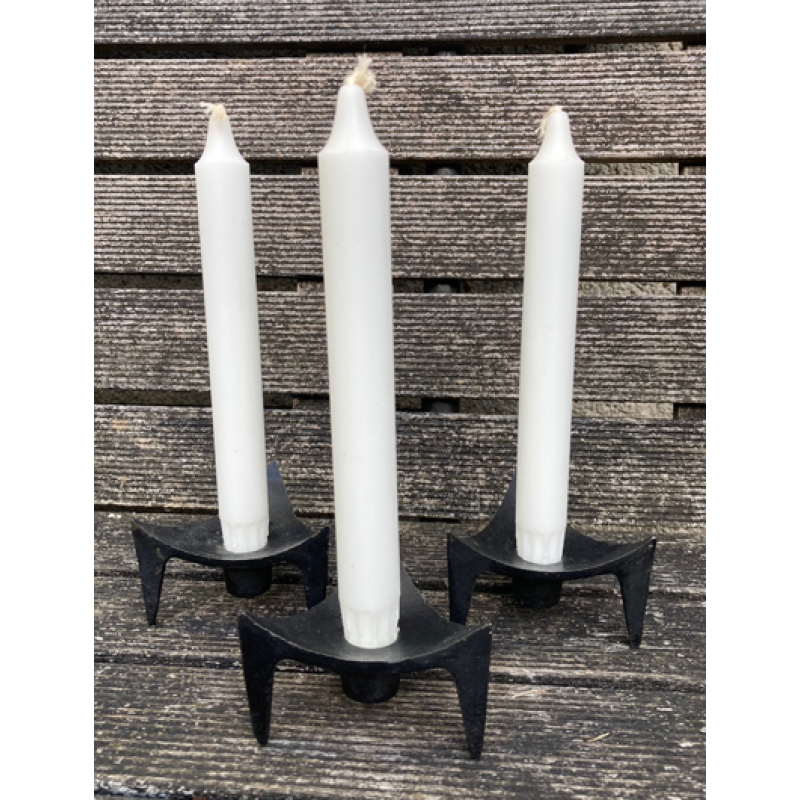 Brutalist gietijzeren kandelaars